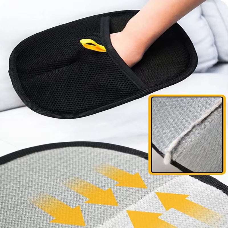 Pet Hair Removal Gloves, Double-Sided Bristles, Essential for Household Use, Multifunctional Gloves for Carpets, Sofas, and Clot